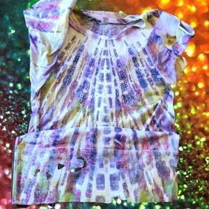 Rhinestone tye dye t-shirt